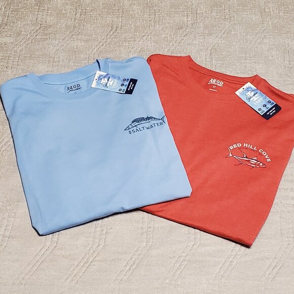 Izod Other - NWT!  Bundle -2 Men's IZOD Saltwater Classic/Casual crew shirts Size: Large Tall